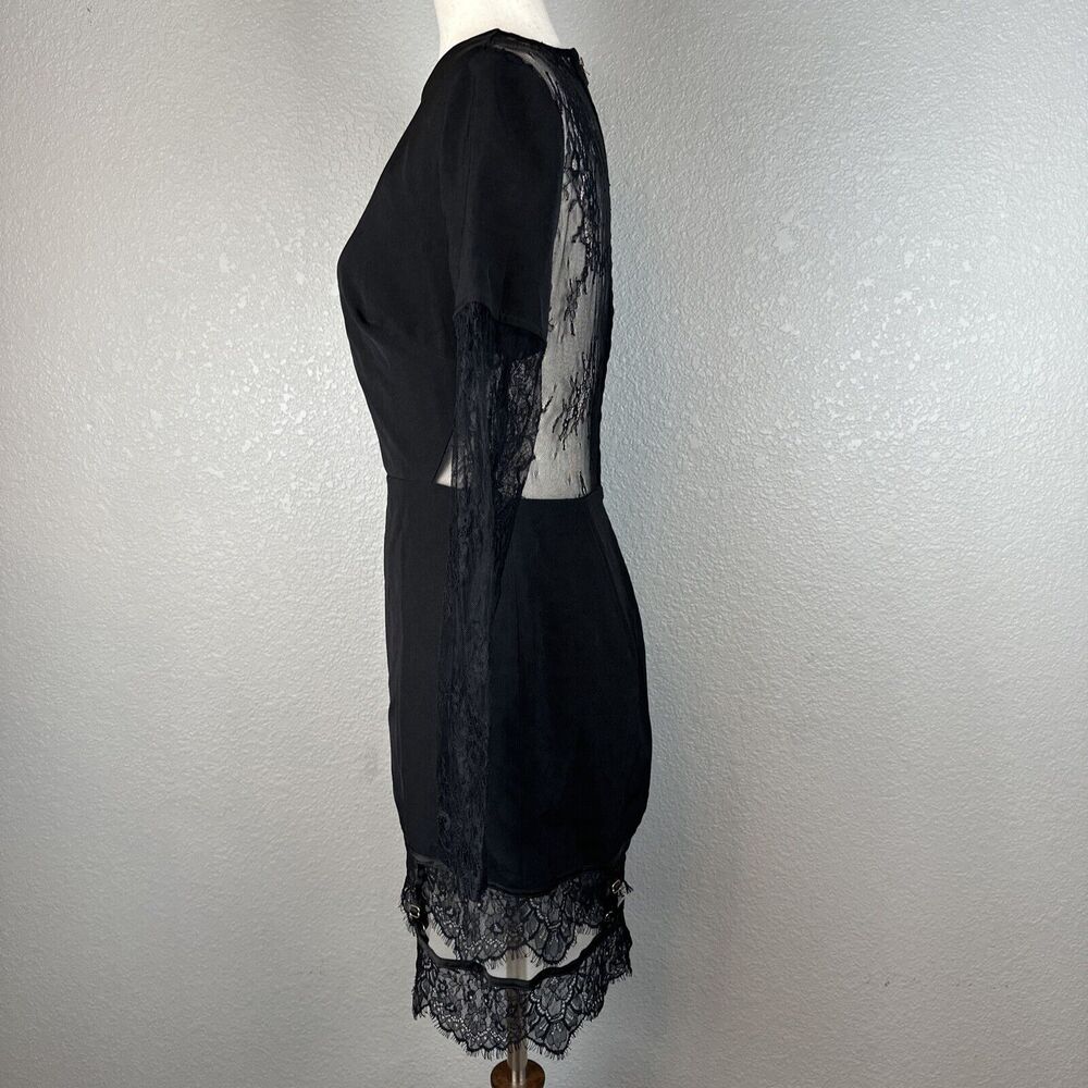 House of CB Black Lace Long Sleeve Dress - Picture 3 of 9